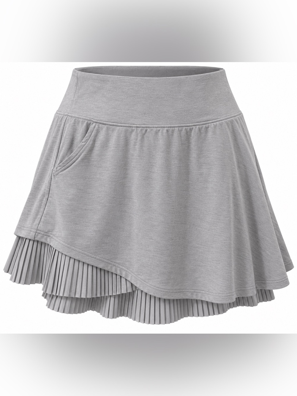 MoFiz Gray Athletic Skort Pleated Hem Tennis Golf  XXL
